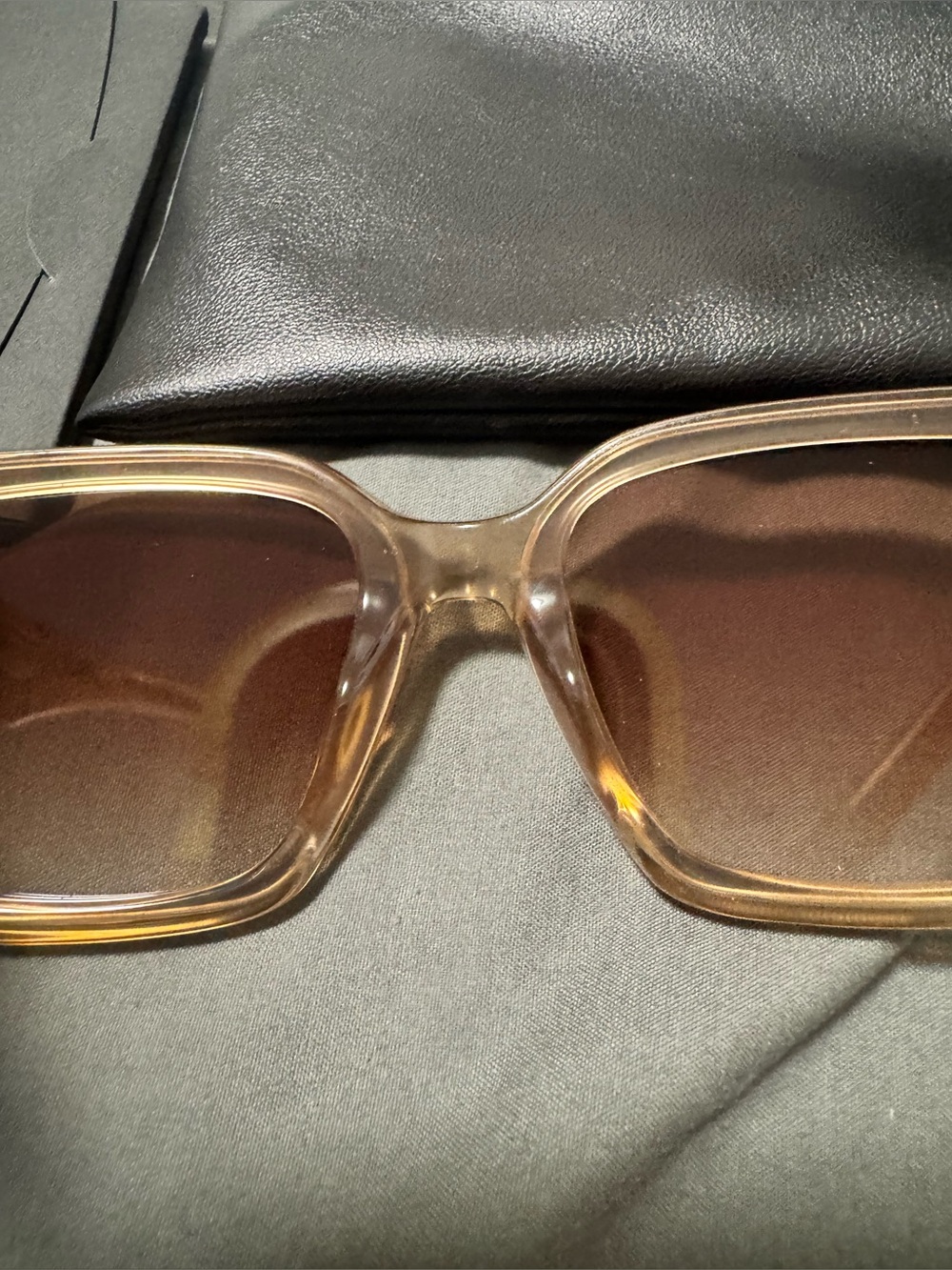 NWT QUAY DRIVE Women's Square Frame Sunglasses in OAT frames Sepia lens - Picture 4 of 8